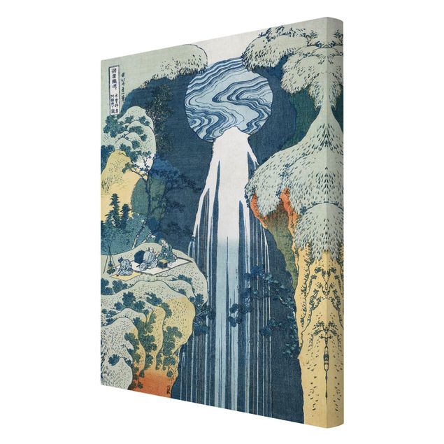 Wodospad obraz na płótnie Katsushika Hokusai - Wodospad Amidy