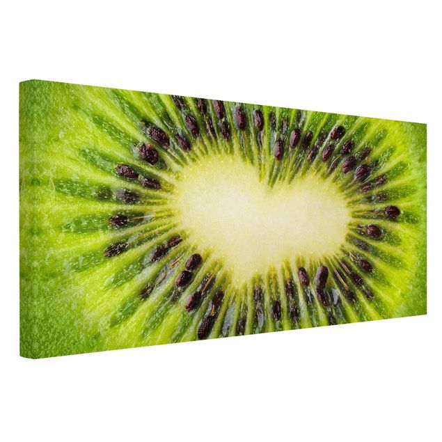 Zielony obraz Serce Kiwi
