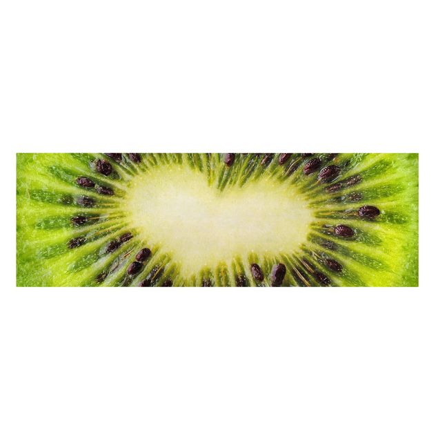 Obrazy kwiatowe Serce Kiwi