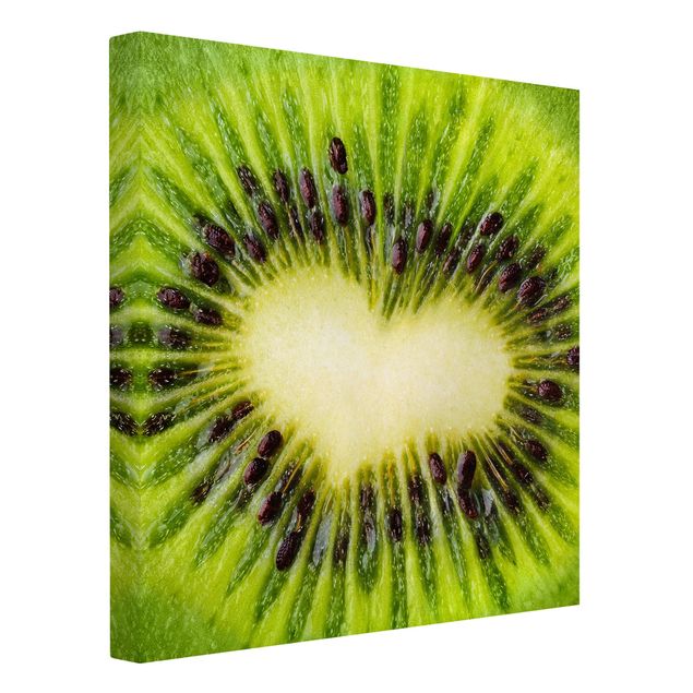 Zielony obraz Serce Kiwi