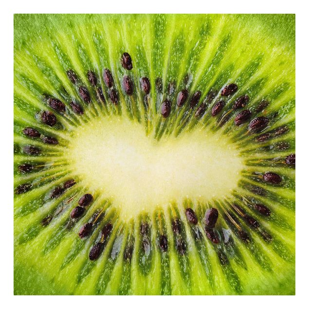 Obrazy kwiatowe Serce Kiwi