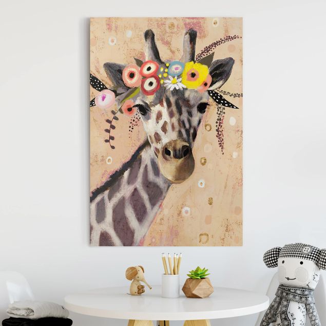 Obrazy do salonu nowoczesne Żyrafa Klimta