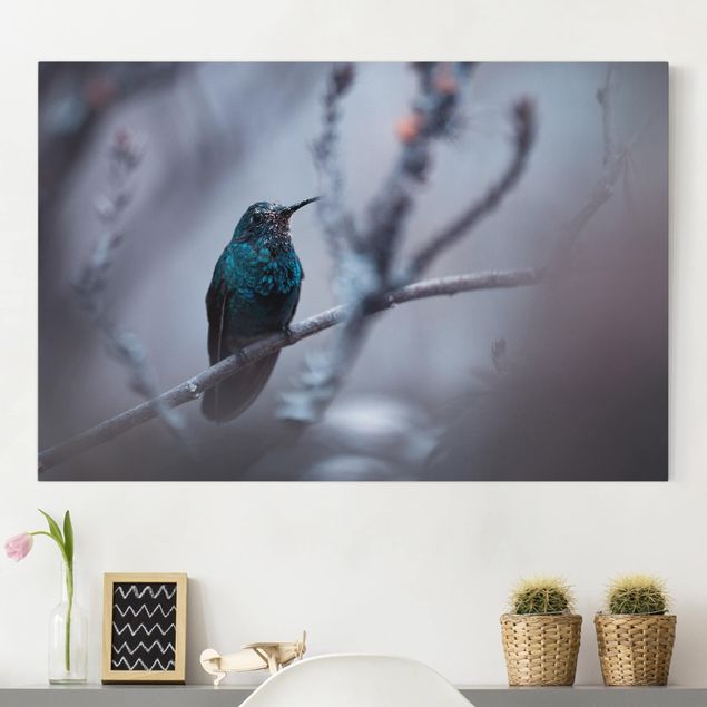 Obrazy do salonu Koliber w zimie