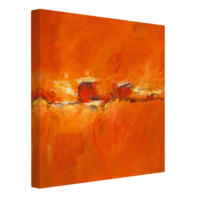 Obrazy nowoczesny Kompozycja w kolorze pomarańczowym