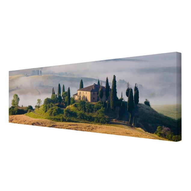 Obrazy krajobraz Posiadłość wiejska w Toskanii
