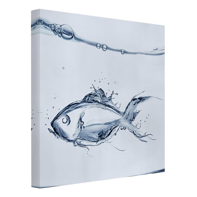 Obrazy zwierzęta Płynna srebrna ryba