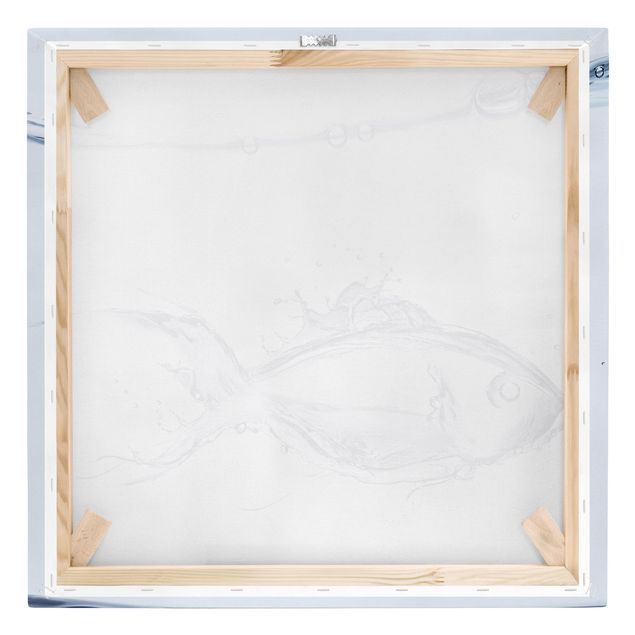 Obrazy na ścianę Płynna srebrna ryba