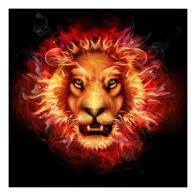 Obraz lwa Władca ognia
