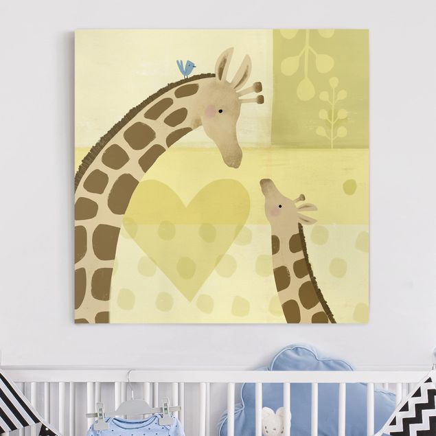 Obrazy nowoczesne Mama i ja - Żyrafy