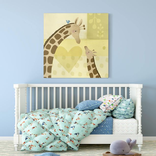 Obrazy zwierzęta Mama i ja - Żyrafy