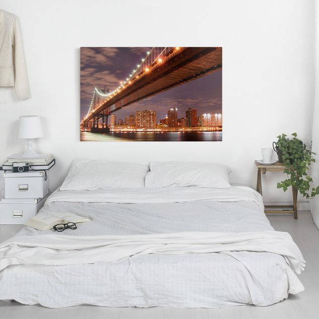 Nowoczesne obrazy do salonu Most Manhattan