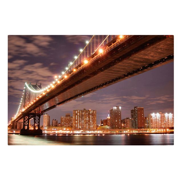 Nowy Jork obrazy Most Manhattan