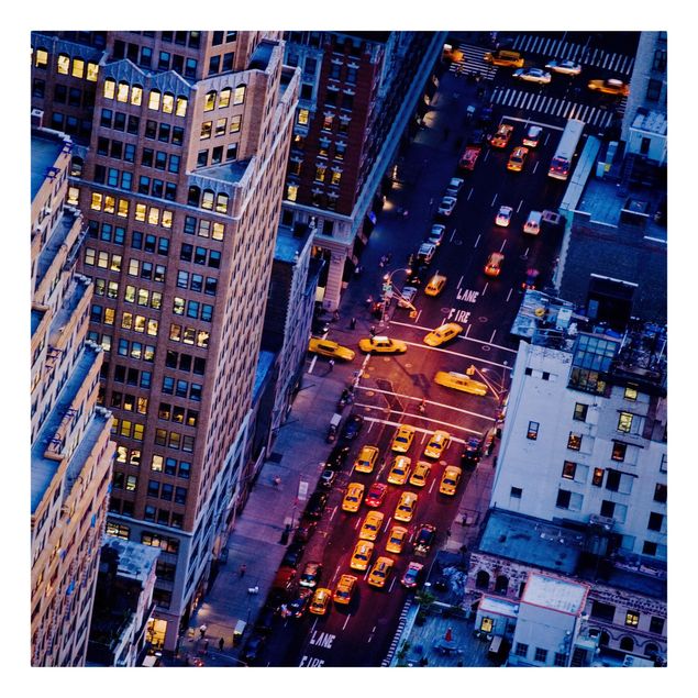 Nowy Jork obrazy Światła taksówek na Manhattanie
