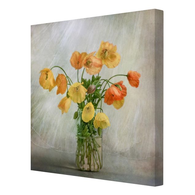 Obrazy z motywem kwiatowym Moppies w wazonie