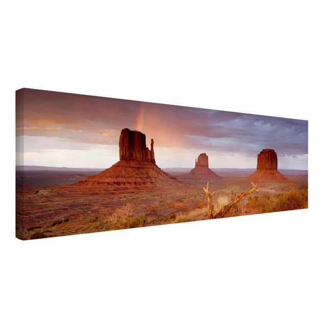 Obrazy góry Monument Valley o zachodzie słońca