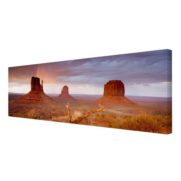 Obrazy na płótnie zachód słońca Monument Valley o zachodzie słońca