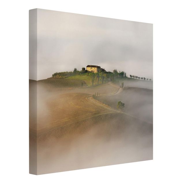 Obrazy nowoczesny Poranna mgła w Toskanii
