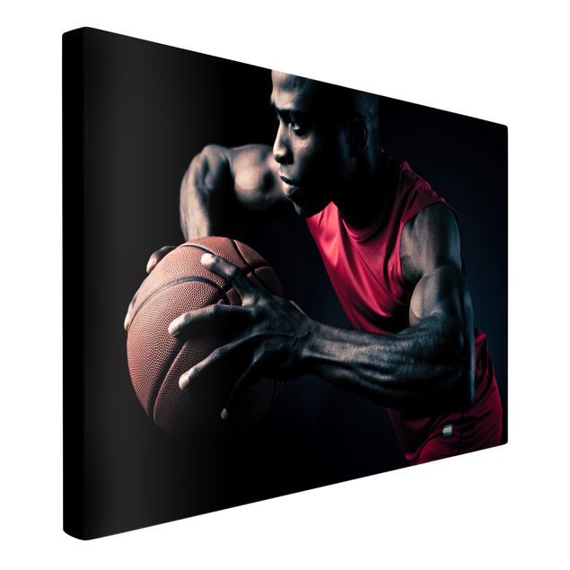 Obrazy portret Ujęcie koszykarza z bliska