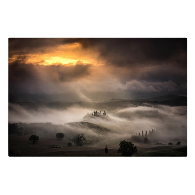 Obrazy krajobraz Fale mgły