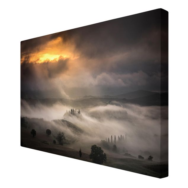 Obraz brązowy Fale mgły