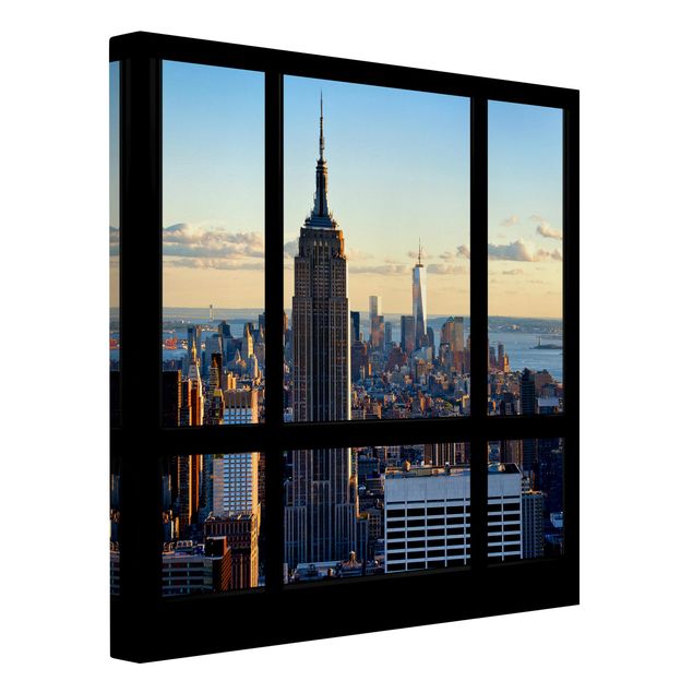 Obrazy nowoczesne Nowy Jork Widok z okna na Empire State Building