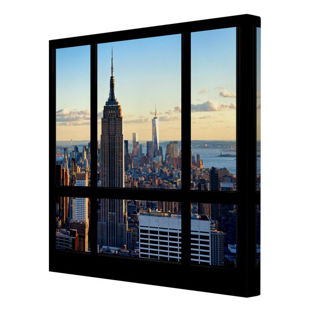 Obrazy na płótnie Nowy Jork Nowy Jork Widok z okna na Empire State Building