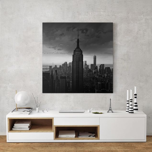 Obrazy do salonu nowoczesne Nowy Jork Widok na Rockefellera