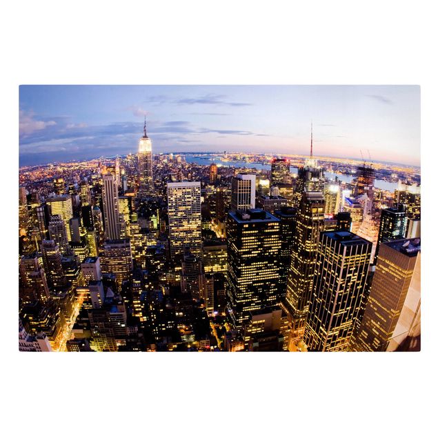 Obrazy Nowy Jork Nocna panorama Nowego Jorku