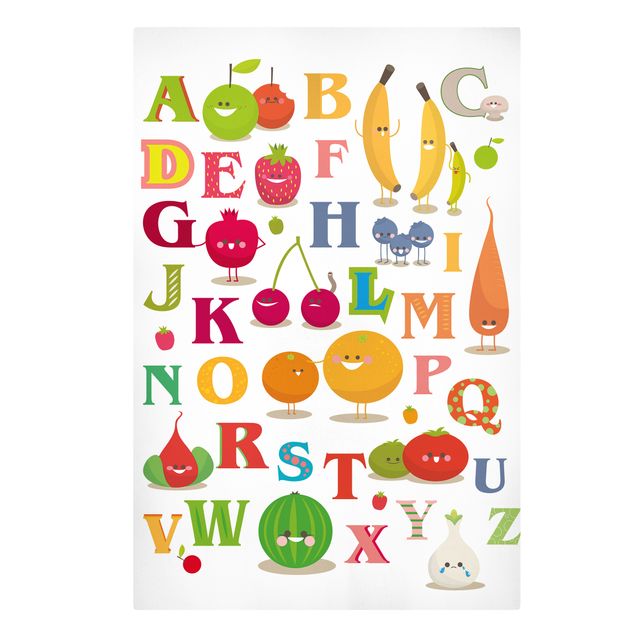 Obrazy powiedzenia Zabawny alfabet owocowo-warzywny