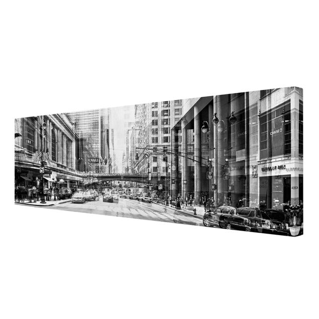Obrazy na płótnie Nowy Jork NYC Urban czarno-biały