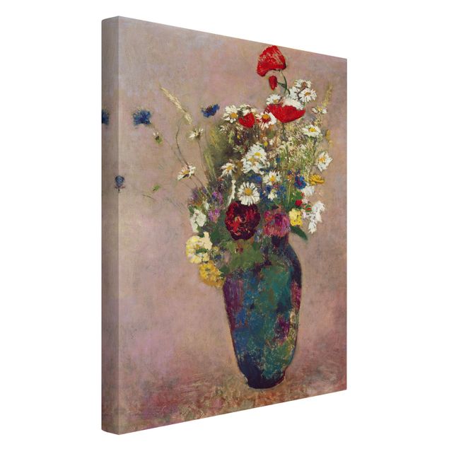Obrazy do salonu nowoczesne Odilon Redon - Wazon na kwiaty z makami