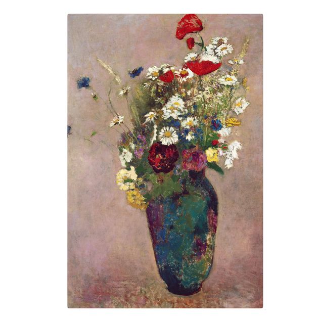 Nowoczesne obrazy Odilon Redon - Wazon na kwiaty z makami