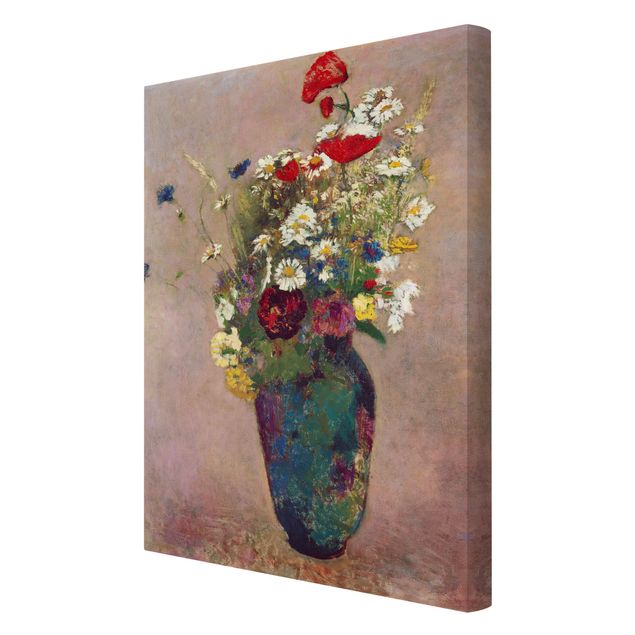 Obrazy z motywem kwiatowym Odilon Redon - Wazon na kwiaty z makami