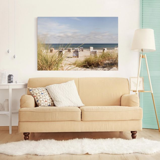 Obrazy nowoczesne Krzesła nadmorskie i plażowe