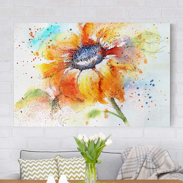 Obraz sloneczniki Malowany słonecznik
