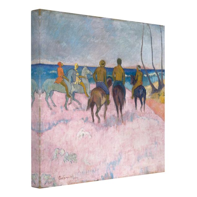 Impresjonizm obrazy Paul Gauguin - Jeździec na plaży