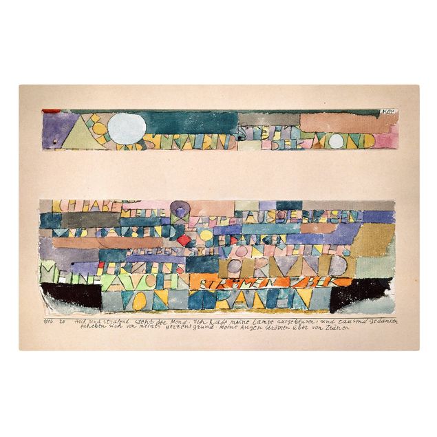 Obraz abstrakcja na płótnie Paul Klee - Księżyc