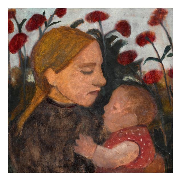 Obrazy portret Paula Modersohn-Becker - Młoda kobieta z dzieckiem