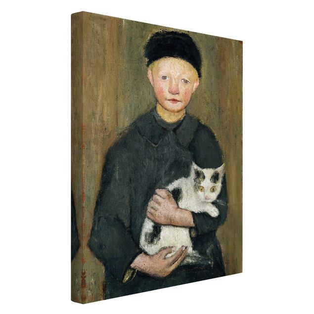 Nowoczesne obrazy Paula Modersohn-Becker - Chłopiec z kotem