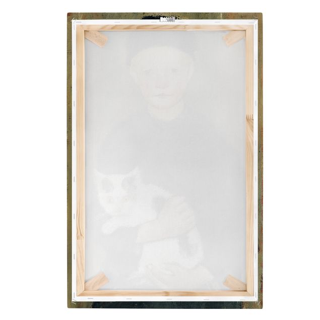 Obrazy na płótnie kot Paula Modersohn-Becker - Chłopiec z kotem