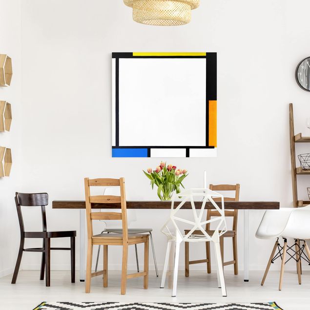 Obrazy do salonu nowoczesne Piet Mondrian - Kompozycja II