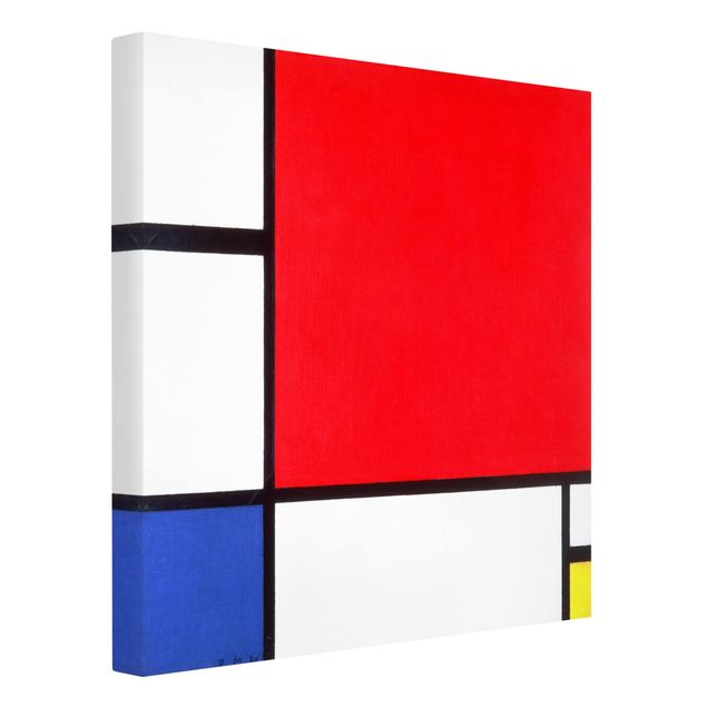 Obrazy abstrakcja Piet Mondrian - Kompozycja Czerwony Niebieski Żółty