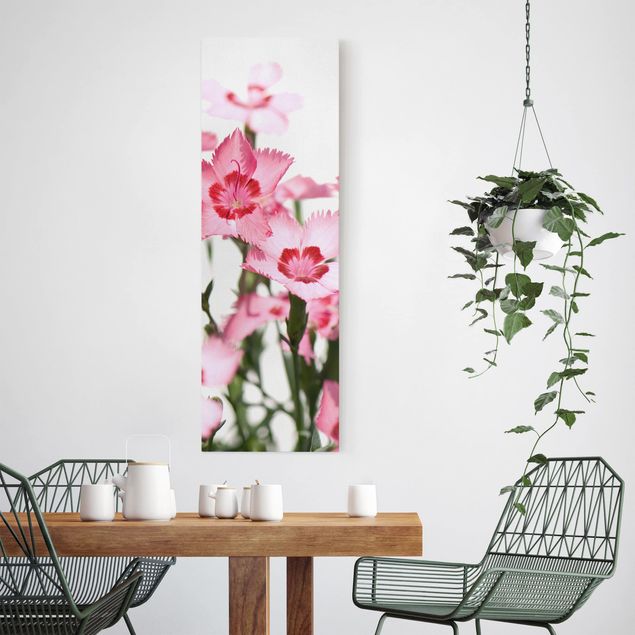 Obrazy do salonu nowoczesne Różowe kwiaty