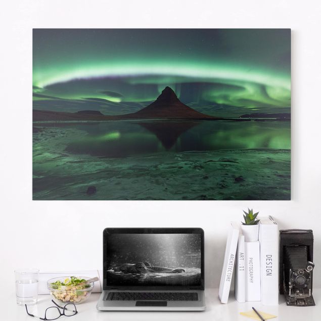 Dekoracja do kuchni Światło polarne na Islandii