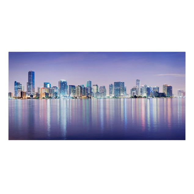 Obrazy architektura Purpurowy Miami Beach