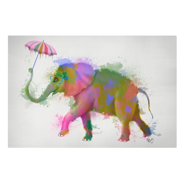 Kolorowe obrazy Rainbow Splash Elephant