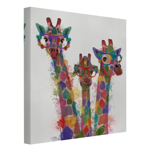 Żyrafa obraz Rainbow Splash Żyrafa Trio
