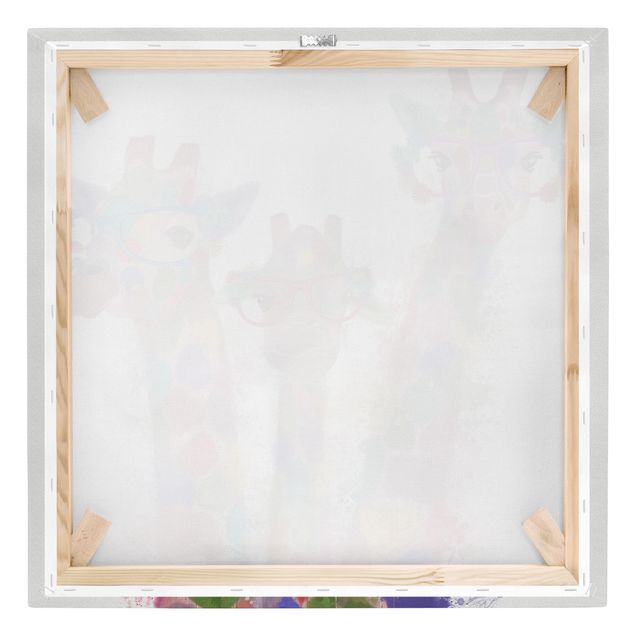 Obrazy na ścianę Rainbow Splash Żyrafa Trio
