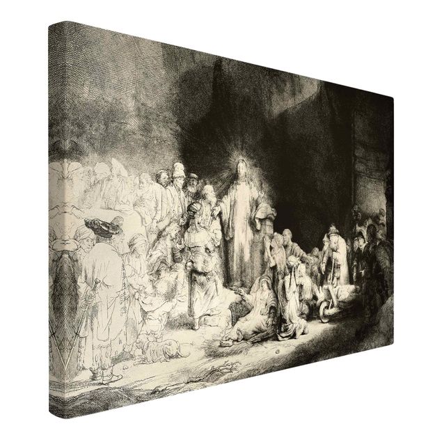 Obrazy nowoczesny Rembrandt van Rijn - Chrystus uzdrawia chorych
