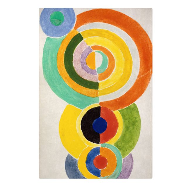 Obraz abstrakcja na płótnie Robert Delaunay - Rytm I